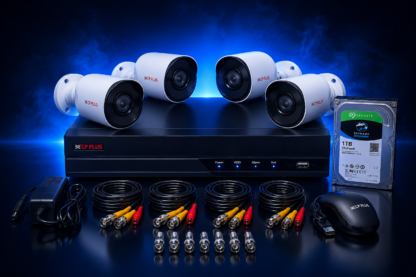 CCTV Kit: 4 Cameras + 4CH DVR + 1TB HDD, Installed
