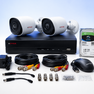 CCTV Kit: 2 Cameras + 4CH DVR + 500GB HDD, Installed