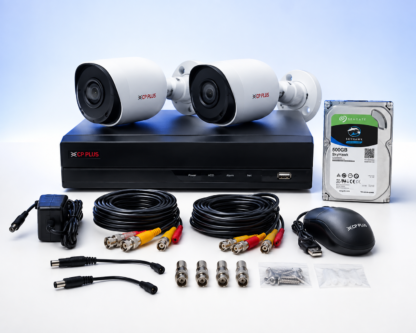 CCTV Kit: 2 Cameras + 4CH DVR + 500GB HDD, Installed